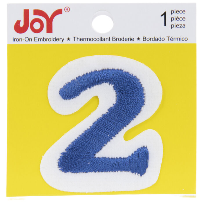 Blue Number IronOn Applique 2 1 1/2" Hobby Lobby 472456