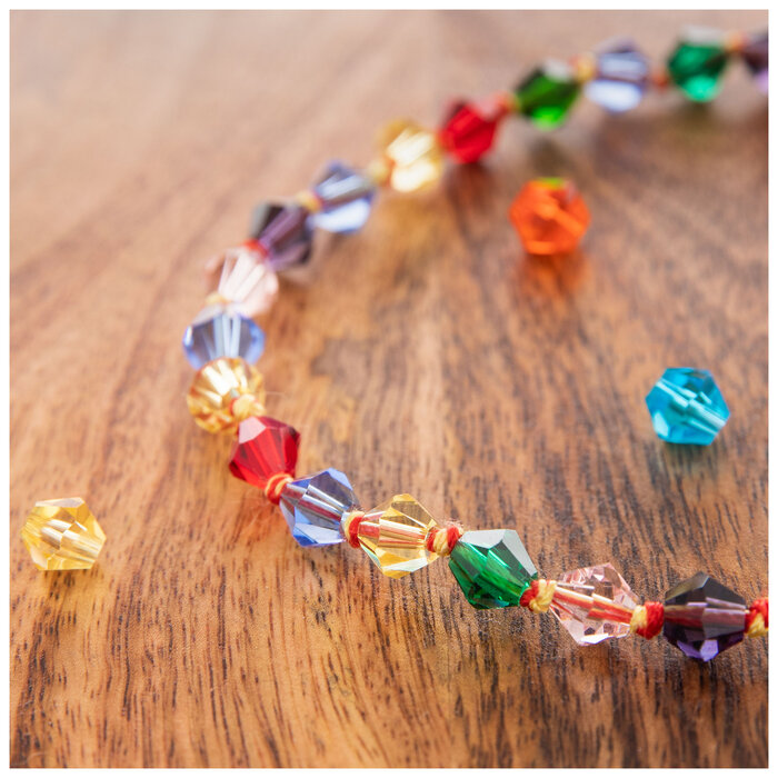 Primary Bicone Glass Bead Strand 8mm Hobby Lobby 1741610