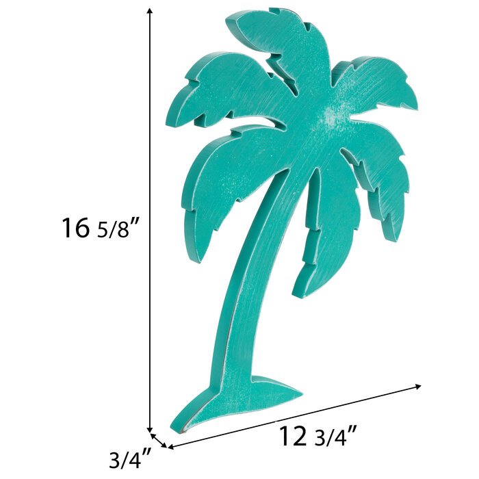 Turquoise Palm Tree Wood Wall Decor Hobby Lobby 1948363