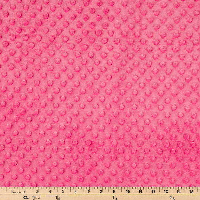 Hot Pink Bubble Microfiber Fleece Fabric | Hobby Lobby | 890228
