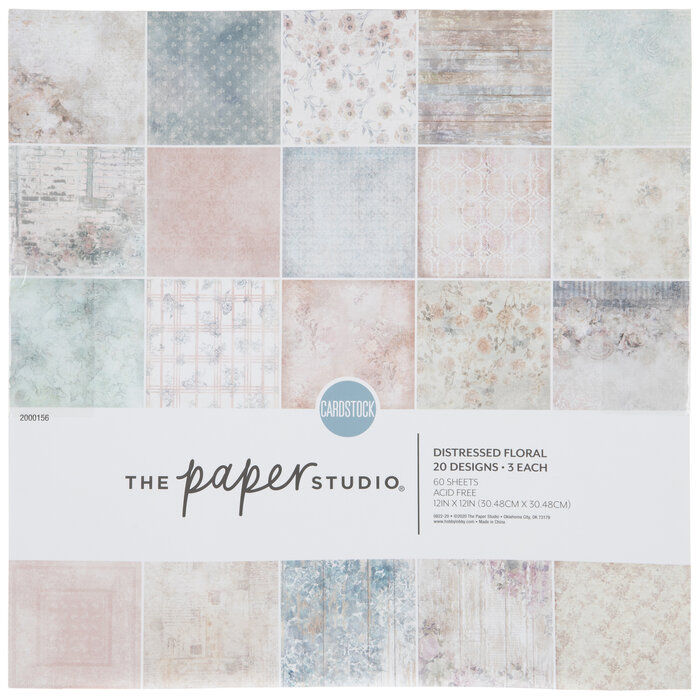 Shabby Chic Cardstock Paper Pack 12" x 12" Hobby Lobby 2000156