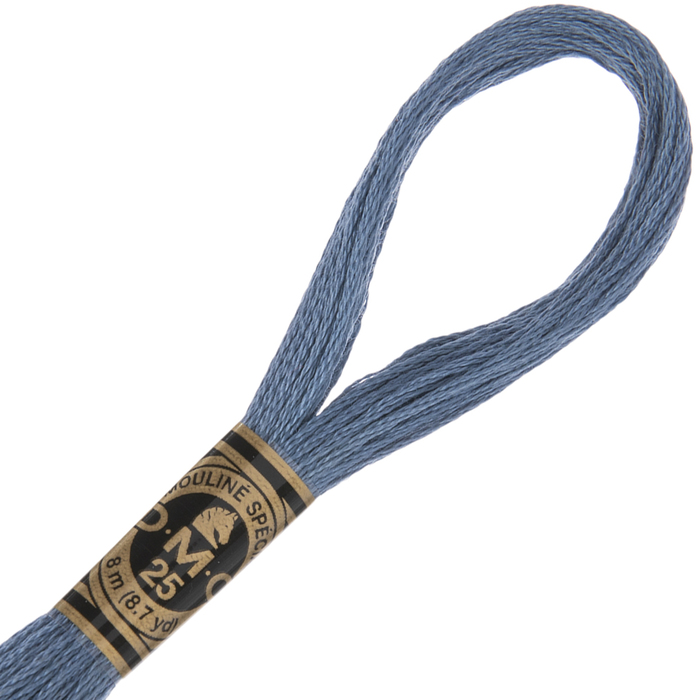 Size 12 Medium Antique Blue DMC 931 Perle Cotton Thread