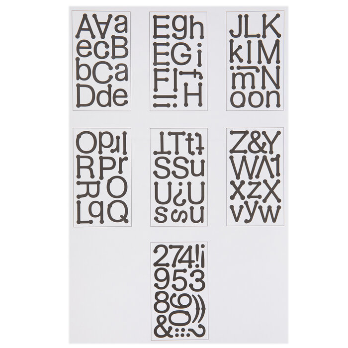 Black Dot Letter & Number Stickers Hobby Lobby 2200111