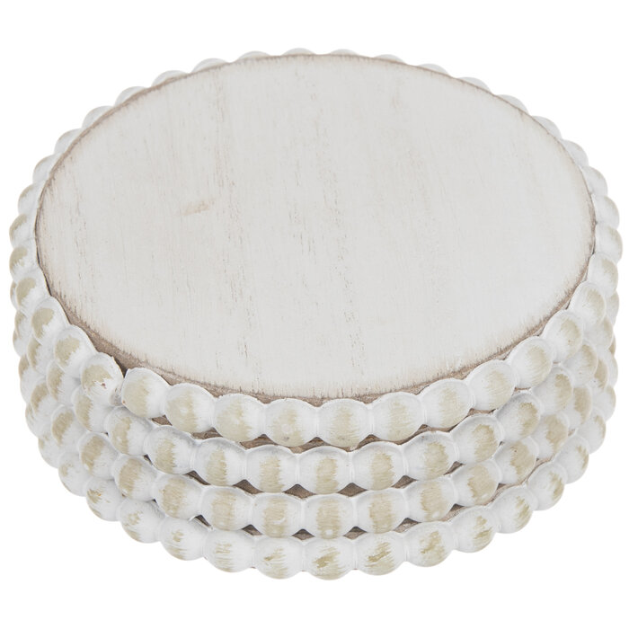 Whitewash Scalloped Coasters Hobby Lobby 2175586
