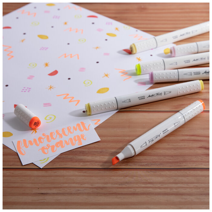 122 Fluorescent Orange Twin Tip Alcohol Marker Hobby Lobby 1857671