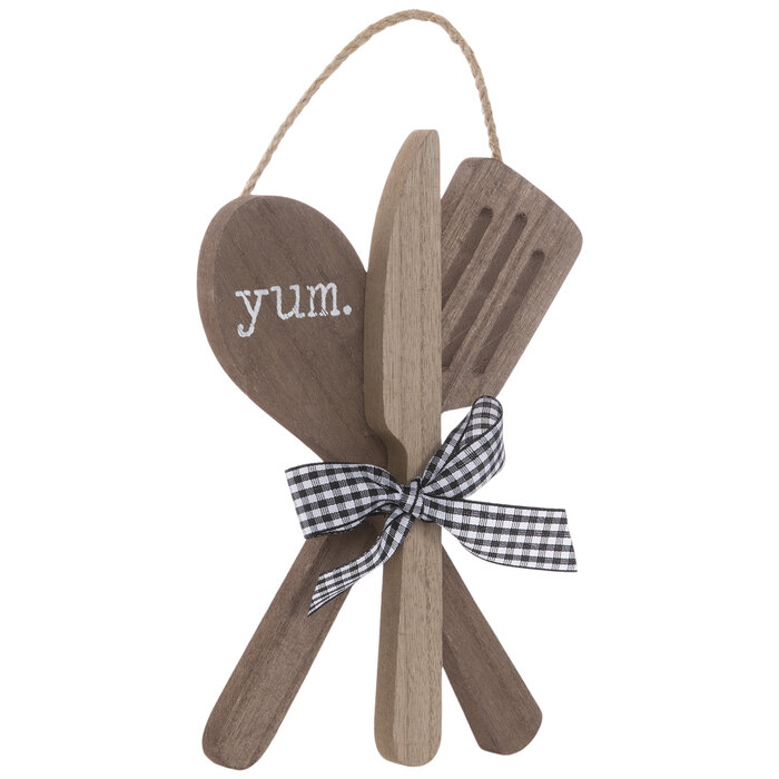 Yum Spoon, Knife & Spatula Wood Wall Decor Hobby Lobby 2072940