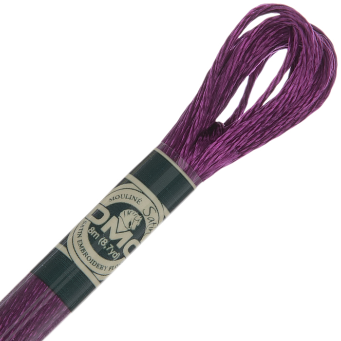 550 Shiny Purple DMC Satin Embroidery Floss Hobby Lobby 1653187