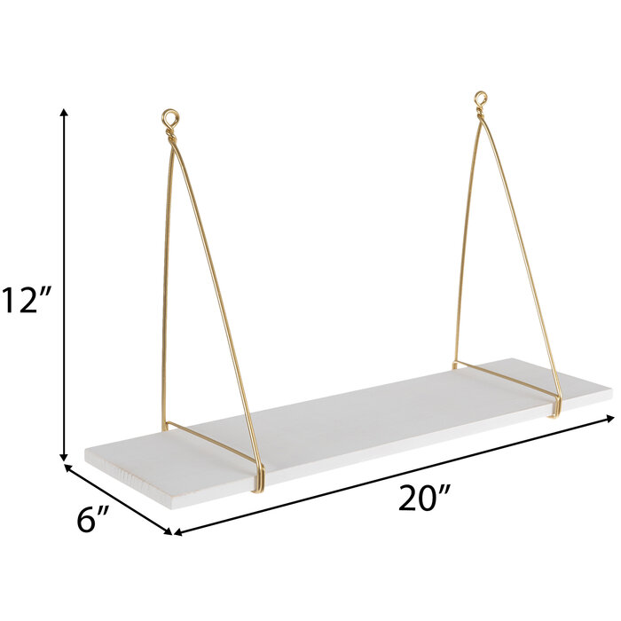White Bracket Wood Wall Shelf Hobby Lobby 2068880