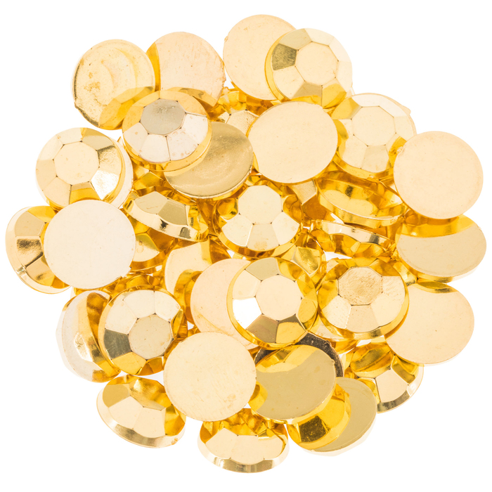 Gold Faceted Rhinestones 12mm Hobby Lobby 1544188