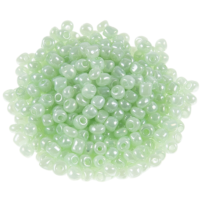 Green Glass Seed Beads 6/0 Hobby Lobby 2030773