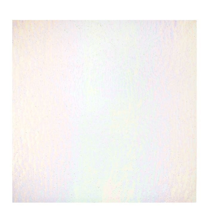 Iridescent Clear Granite Stained Glass Sheet 12" x 12" Hobby Lobby