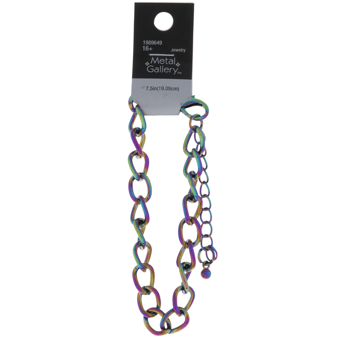 Holographic Rainbow Chain Bracelet Hobby Lobby 1989649