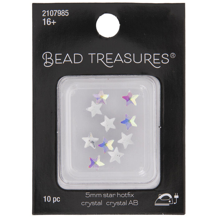 Crystal & Crystal AB Star Hotfix Crystals 5mm Hobby Lobby 2107985