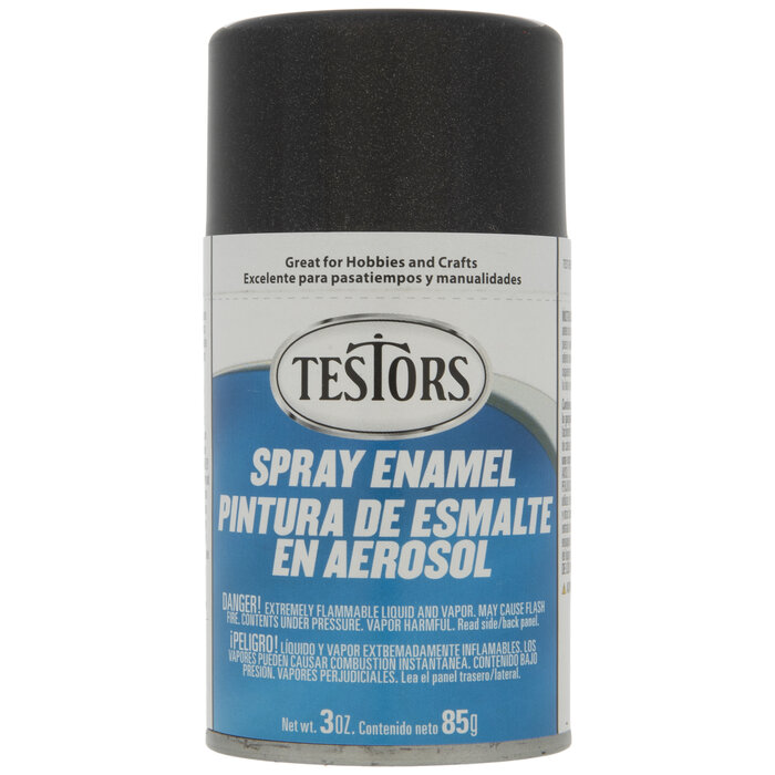 Black Metallic Testors Spray Enamel Hobby Lobby 892075