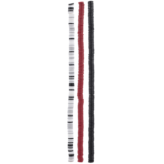 Red, Black & White Clay Disc Bead Strands Hobby Lobby 2034049