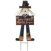 Pumpkin Spice Season Scarecrow Garden Stake