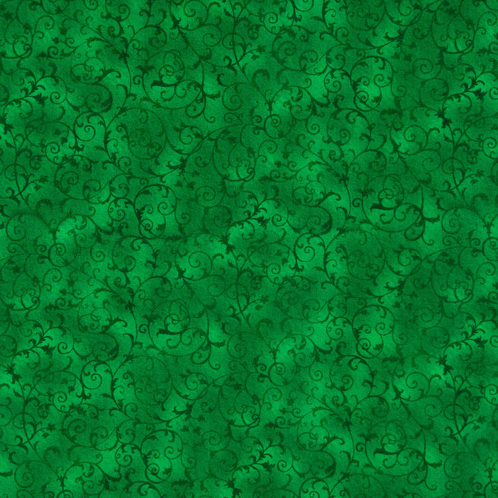 Green Scroll Cotton Calico Fabric Hobby Lobby 437806