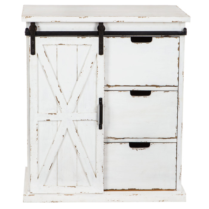 White Farmhouse with Sliding Door Hobby Lobby 1537778