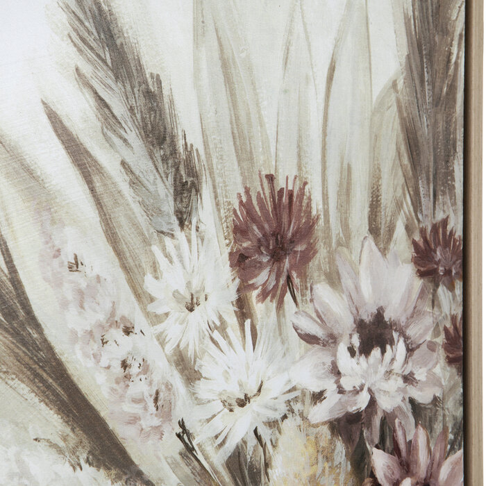 Pampas Grass & Flowers Canvas Wall Decor Hobby Lobby 2175222