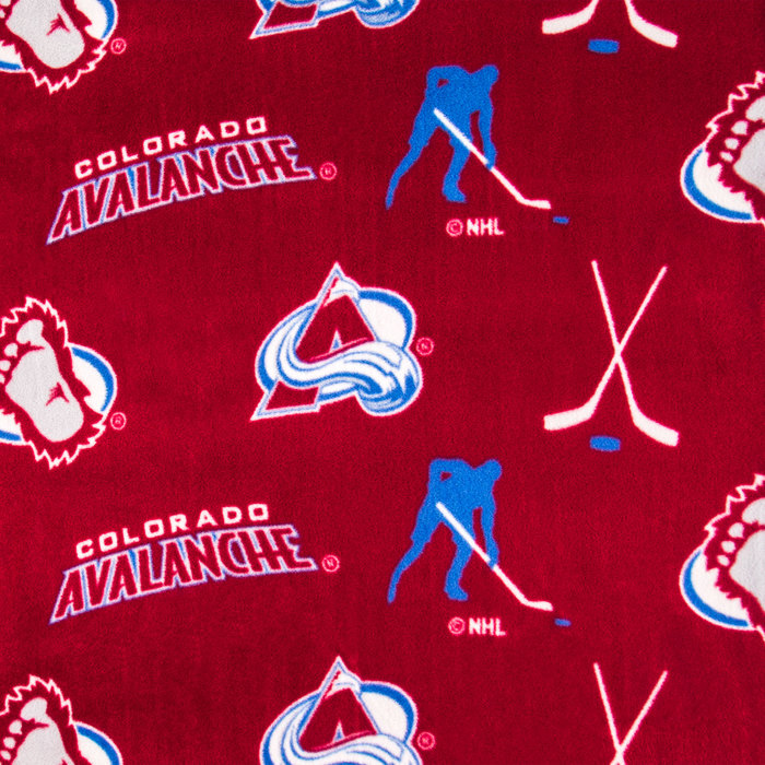 NHL Colorado Avalanche Allover Fleece Fabric Hobby Lobby 1675420