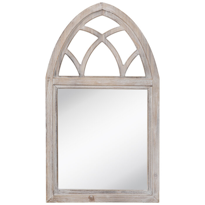 Whitewash Arch Wood Wall Mirror Hobby Lobby 1970680