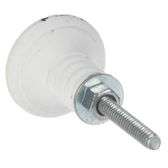 Distressed White Ridged Knob Hobby Lobby 1705508