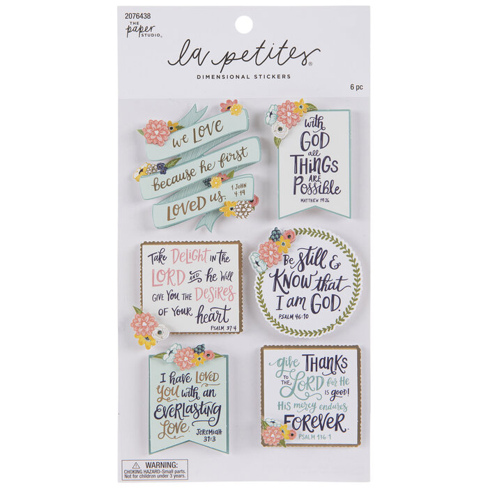 Bible Verses 3D Stickers Hobby Lobby 2076438
