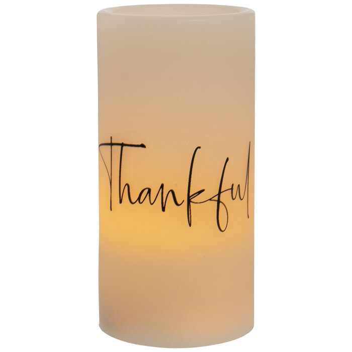 Thankful LED Pillar Candle 3" x 6" Hobby Lobby 2194454