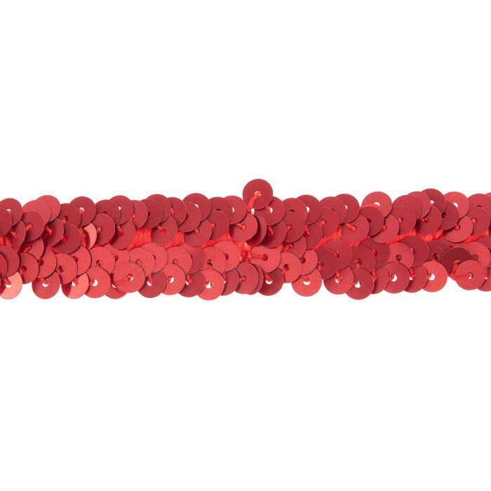 Red Matte Stretch Sequin Trim Hobby Lobby 744110