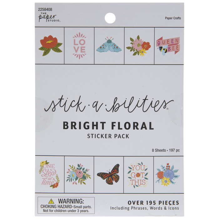 Bright Floral Stickers Hobby Lobby 2258408