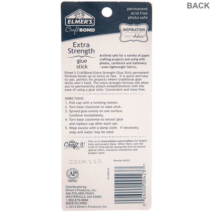 Elmer's CraftBond Extra Strength Glue Stick Hobby Lobby 408401