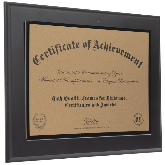 Black Wood Document Frame 11" x 8 1/2" Hobby Lobby 799486