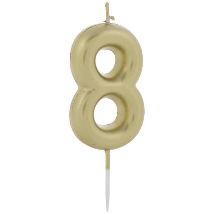Gold Number Candle 8 Hobby Lobby 2151249