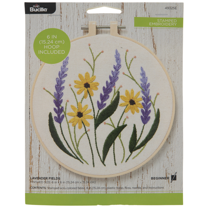 Sunflower & Lavender Embroidery Kit Hobby Lobby 2057172