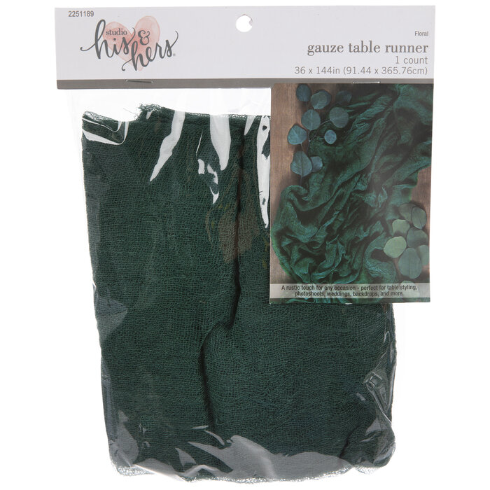 Dark Green Gauze Table Runner Hobby Lobby 2251189