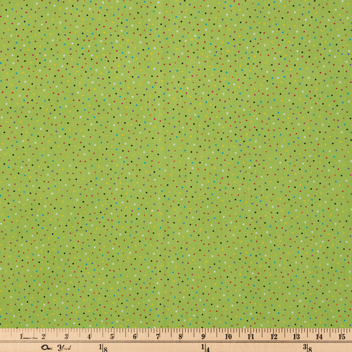 Green Multi Dot Cotton Calico Fabric Hobby Lobby 2134807