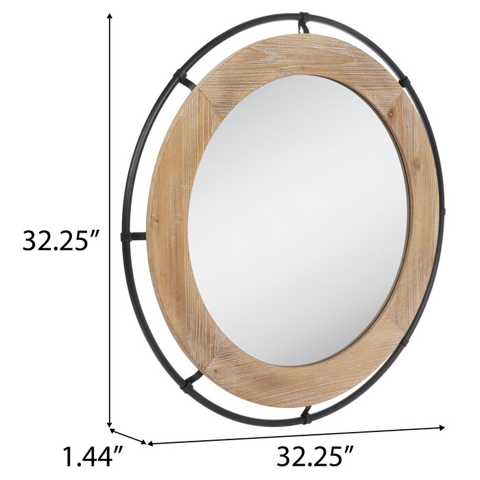 Round Wood Wall Mirror Hobby Lobby 2191039