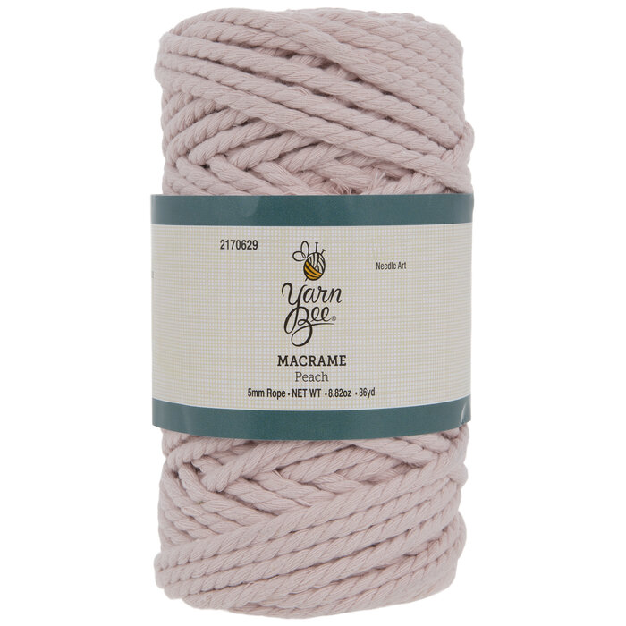 Peach Yarn Bee Macrame Cord 5mm Hobby Lobby 2170629