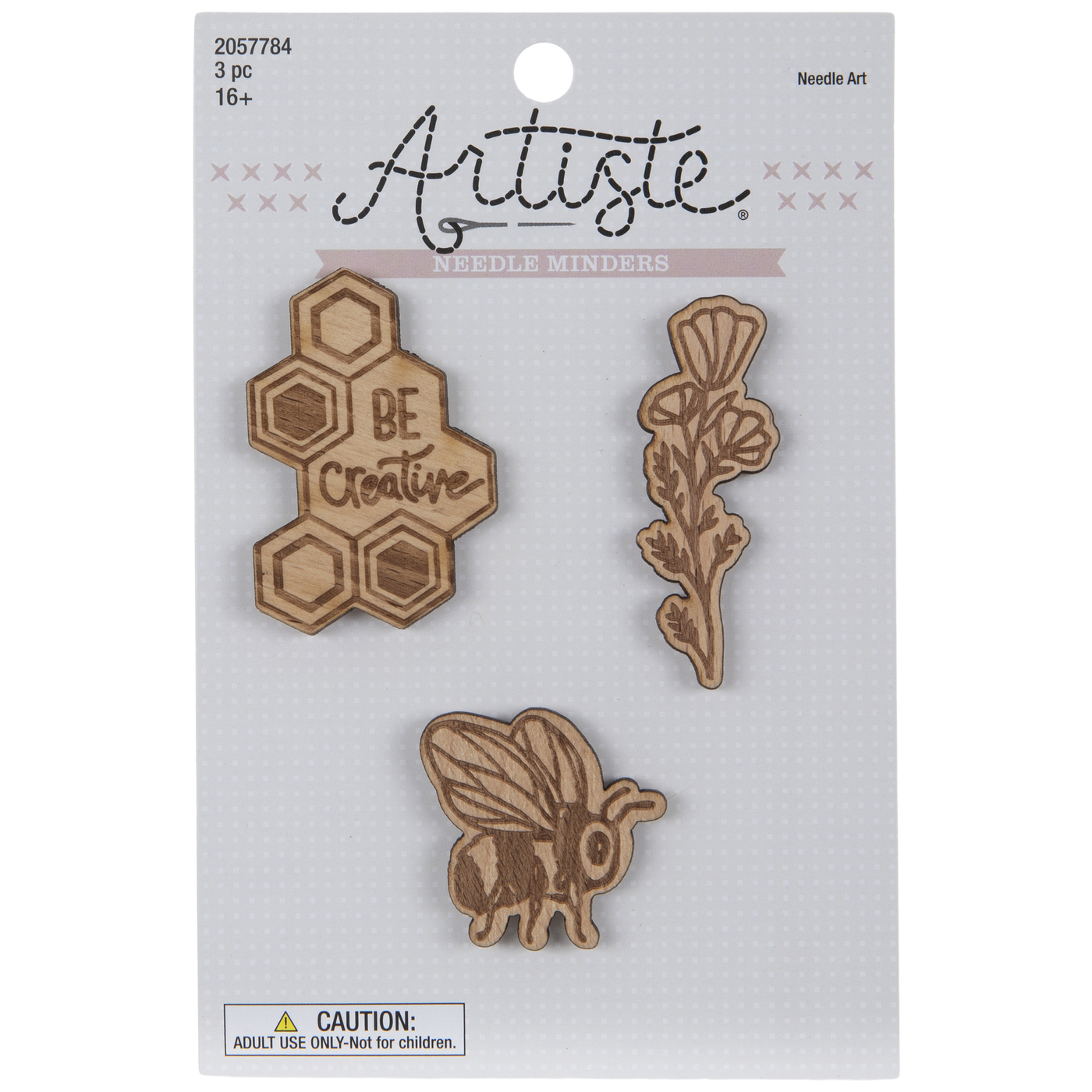 Cover Minder Elizabeth Wooden Needle Minder Cover Minder Elizabeth Wooden Needle Minder