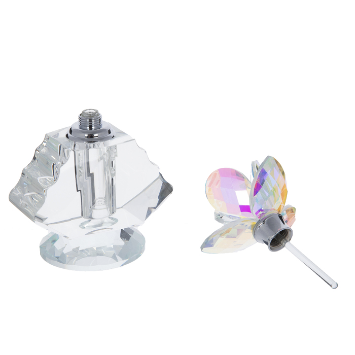 Iridescent Faceted Glass Perfume Bottle Hobby Lobby 1998731