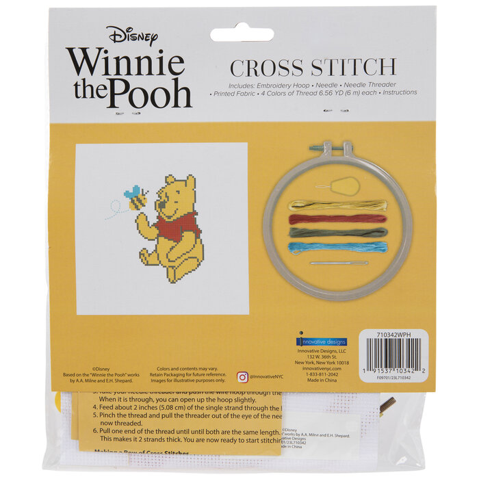 Disney Winnie The Pooh Stamped Cross Stitch Kit Hobby Lobby 2289510