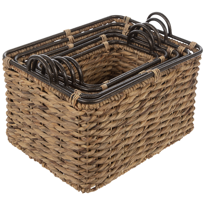 Water Hyacinth Rectangle Basket Set Hobby Lobby 1738228