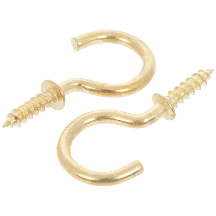 Brass Plated Cup Hooks 3/4" Hobby Lobby 470518