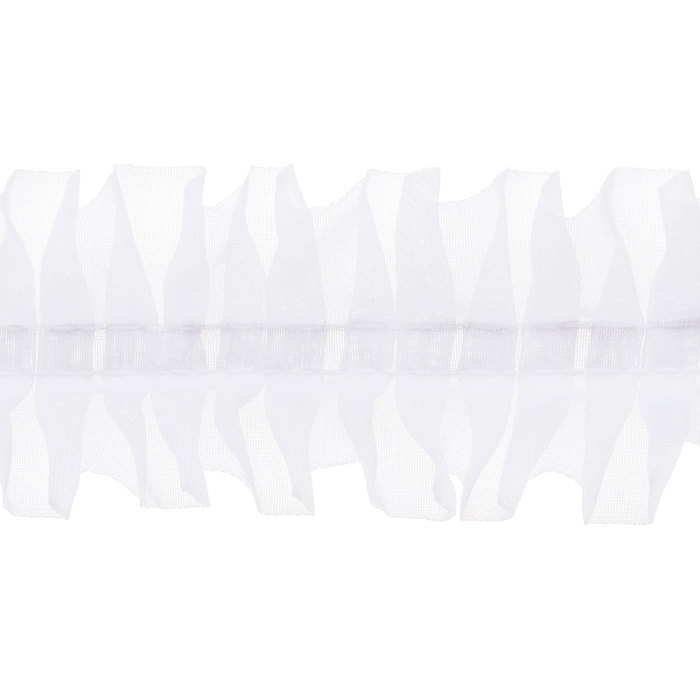 White Chiffon Ruffle Trim 2" Hobby Lobby 882290