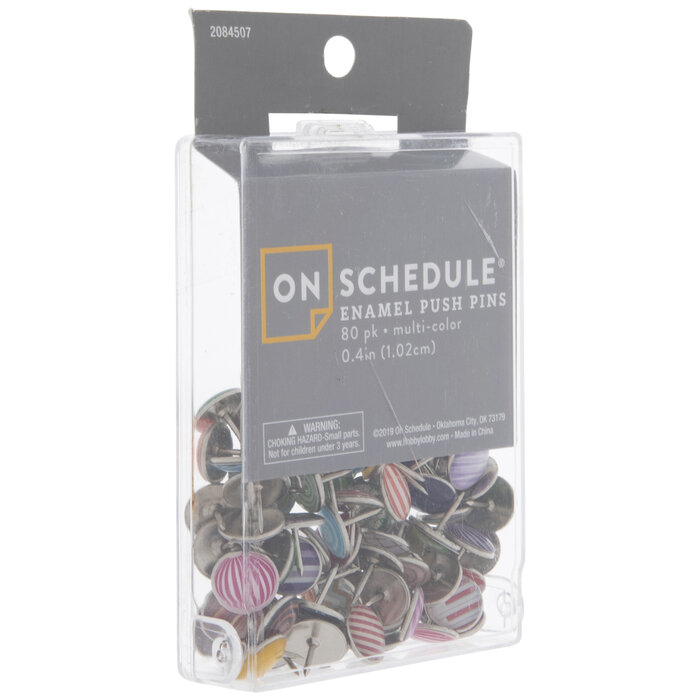 Assorted Round Enamel Push Pins Hobby Lobby 2084507