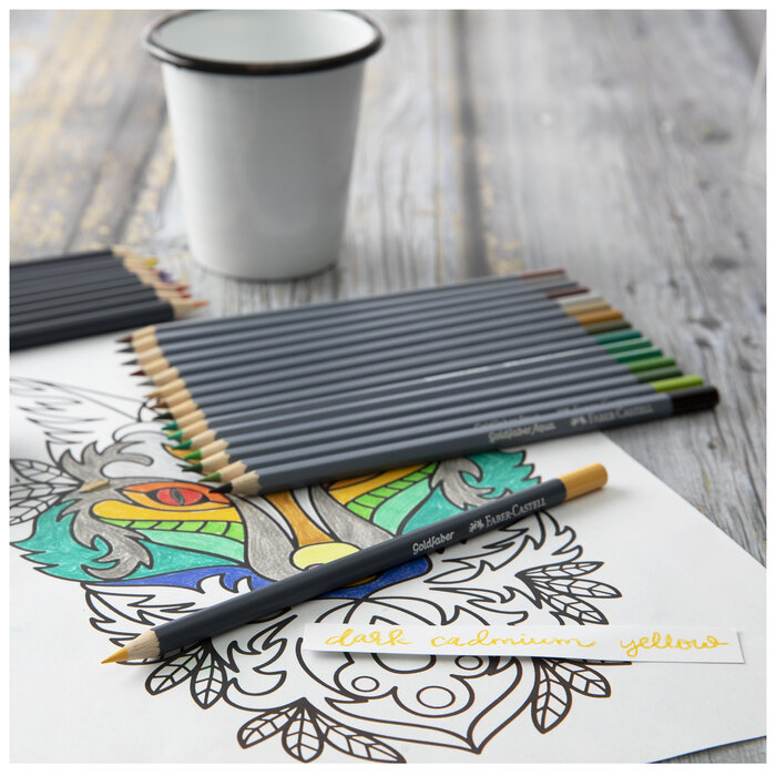 108 Dark Cadmium Yellow FaberCastell Goldfaber Colored Pencil Hobby