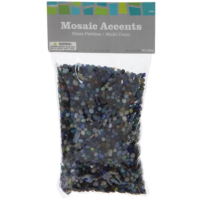 Blue Mix Glass Mosaic Pebbles Hobby Lobby 1395037