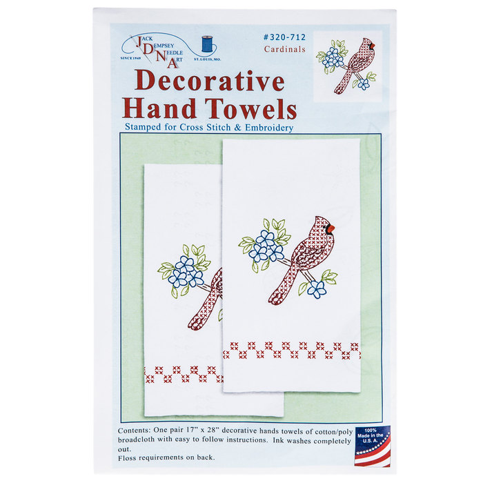 Cardinal Decorative Hand Towels Needle Art Kit Hobby Lobby 1619485