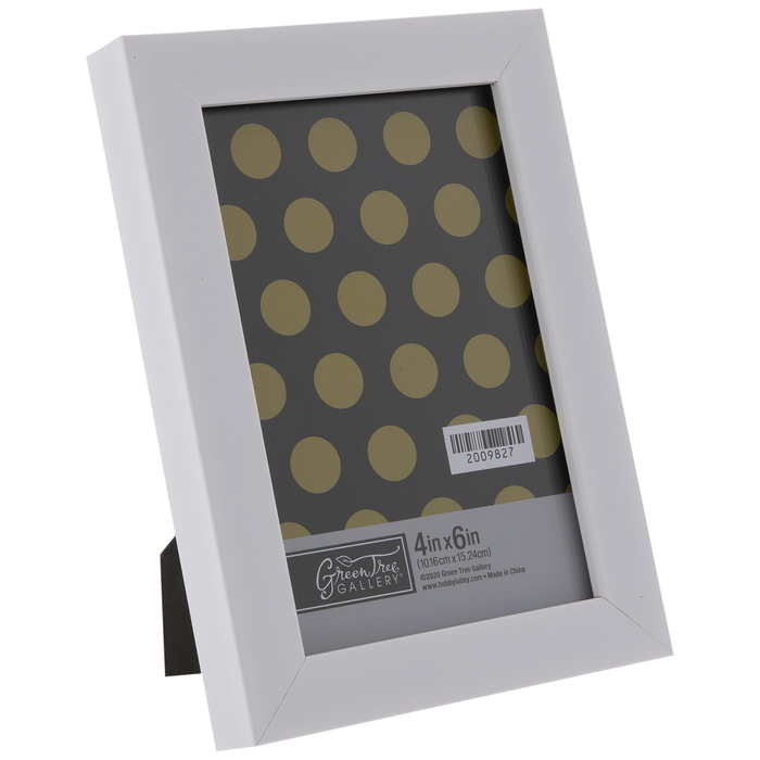 White Flat Frame 4" x 6" Hobby Lobby 2009827