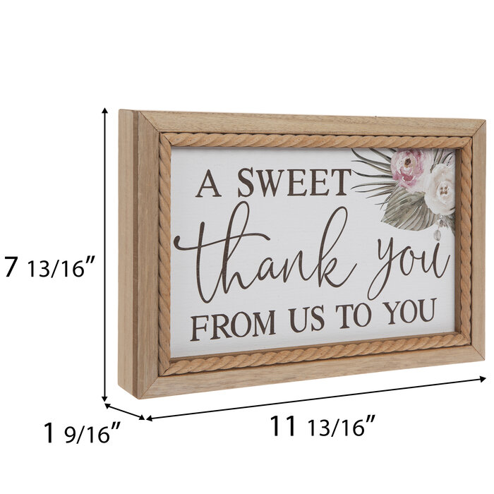 A Sweet Thank You Wood Decor Hobby Lobby 2150480